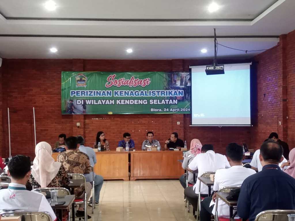 Dinas ESDM Wilayah Kendeng Selatan Menggelar Sosialisasi Ketenagalistrikan