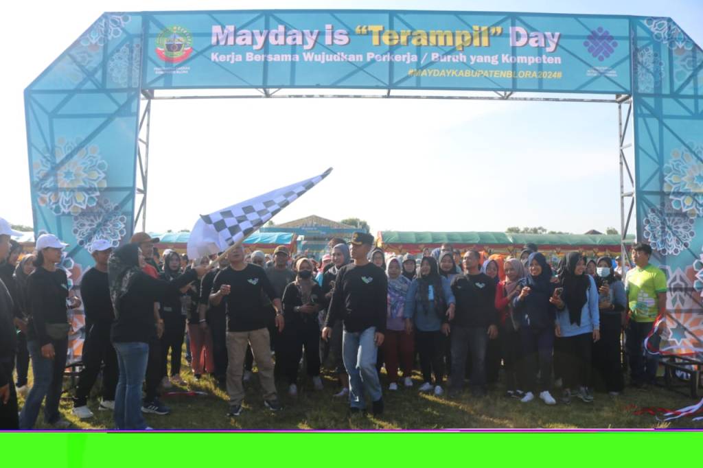 Peringati Hari Buruh Internasional, Wabup Blora Tingkatkan Kompetensi dan Daya Saing