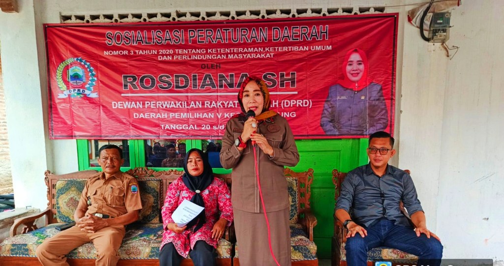 Melalui Perda No:3 Tahun 2020 Rosdiana Ajak Masyarakat Jaga Ketentraman dan Ketertiban
