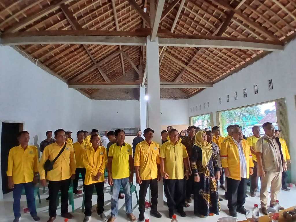 Bacagub Hanan Bersama Bacabup Ririn Silaturahmi Dengan Pengurus Partai Golkar 2 Kecamatan di Pringsewu