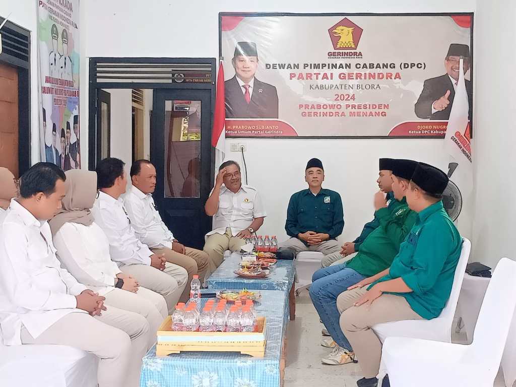 Menghadapi Pilkada 2024 Partai PKB Silaturahmi ke DPC Partai Gerindra Blora