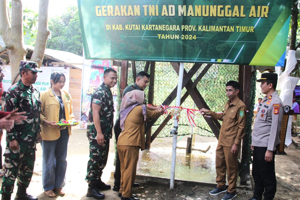 Gerakan TNI Manunggal Air, Solusi Penuhi Kebutuhan Air Bersih Di Wilayah Kukar
