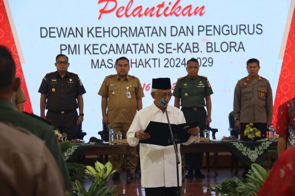 Pelantikan Dewan Kehormatan dan Pengurus PMI Kecamatan 2024-2029