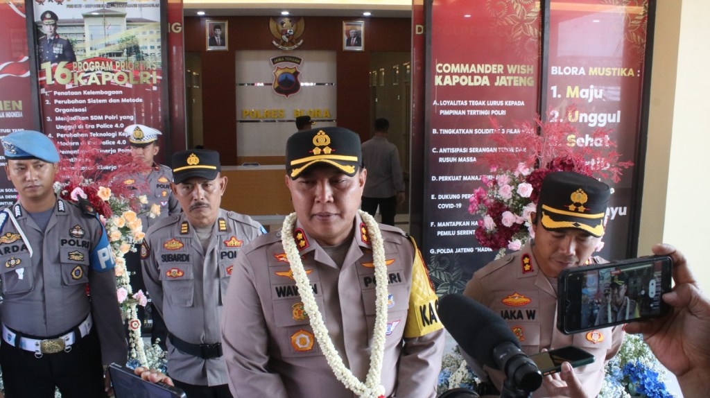 Kapolres Blora AKBP Wawan Andi Susanto Mengantikan AKBP Jaka Wahyudi