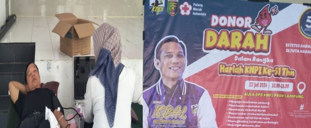 Peringati Hari Jadi Ke-51 KNPI Gelar Aksi Donor Darah