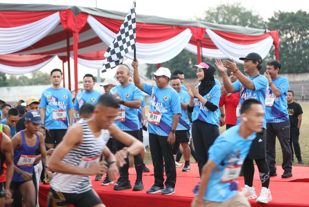 KNPI PROVINSI LAMPUNG SUKSES SELENGARAKAN PEMUDA RUN DI HARLAH KNPI KE 52