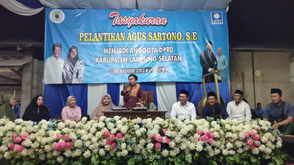 Tasyakuran Pelantikan, Agus Sartono Hadirkan Ustadz Mumuy Abdul Mukti