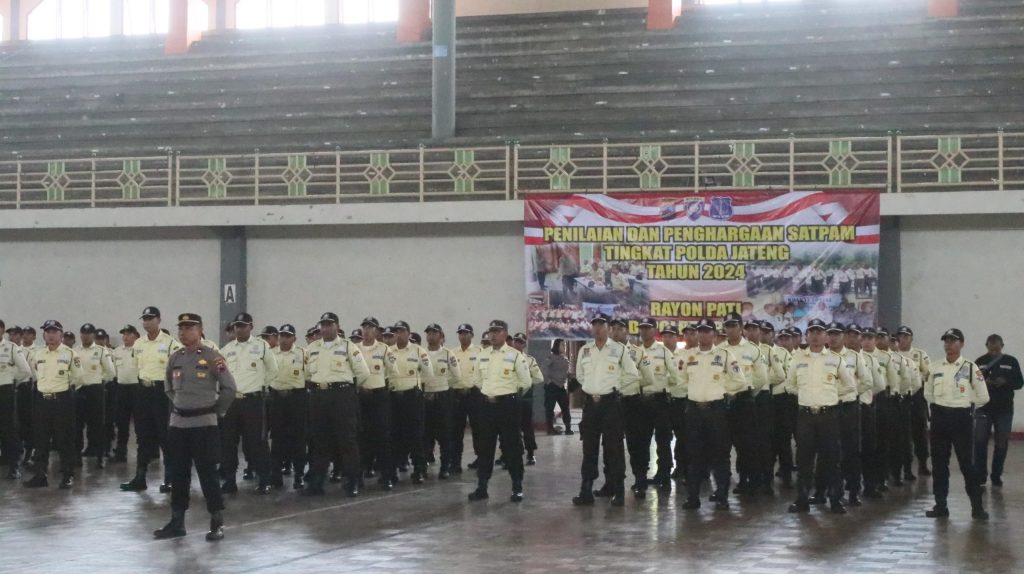 Penilaian dan Penghargaan Satpam Tingkat Polda Jateng Rayon Pati dilaksanakan di Blora