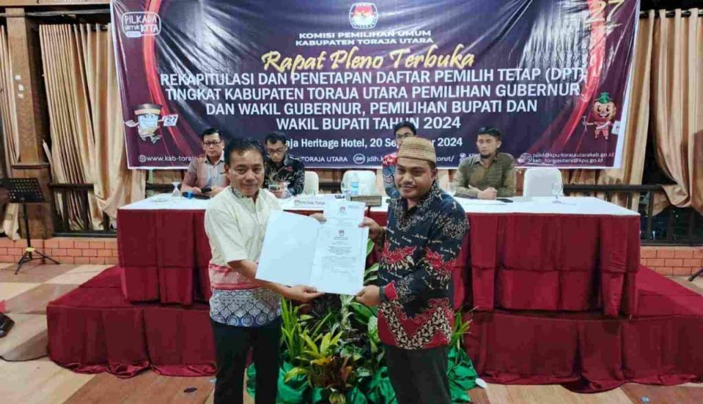 DPT di Bumi Pong Tiku, Toraja Utara 181.033&nbsp;Orang