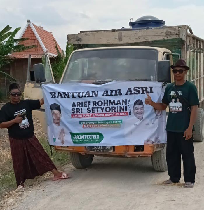 DPRD Blora Bersama ASRI Menyalurkan Bantuan Air Bersih Untuk Desa&nbsp;Buloh
